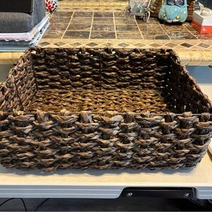 Woven Brown Storage Basket